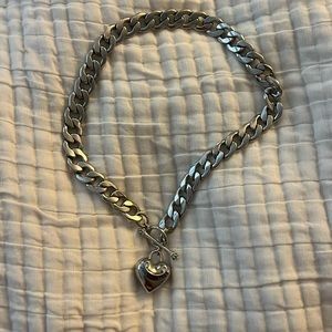 Juicy Couture Silver Heart Necklace